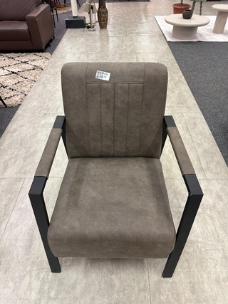 Fauteuil Jaimy, Microvezel, taupe
